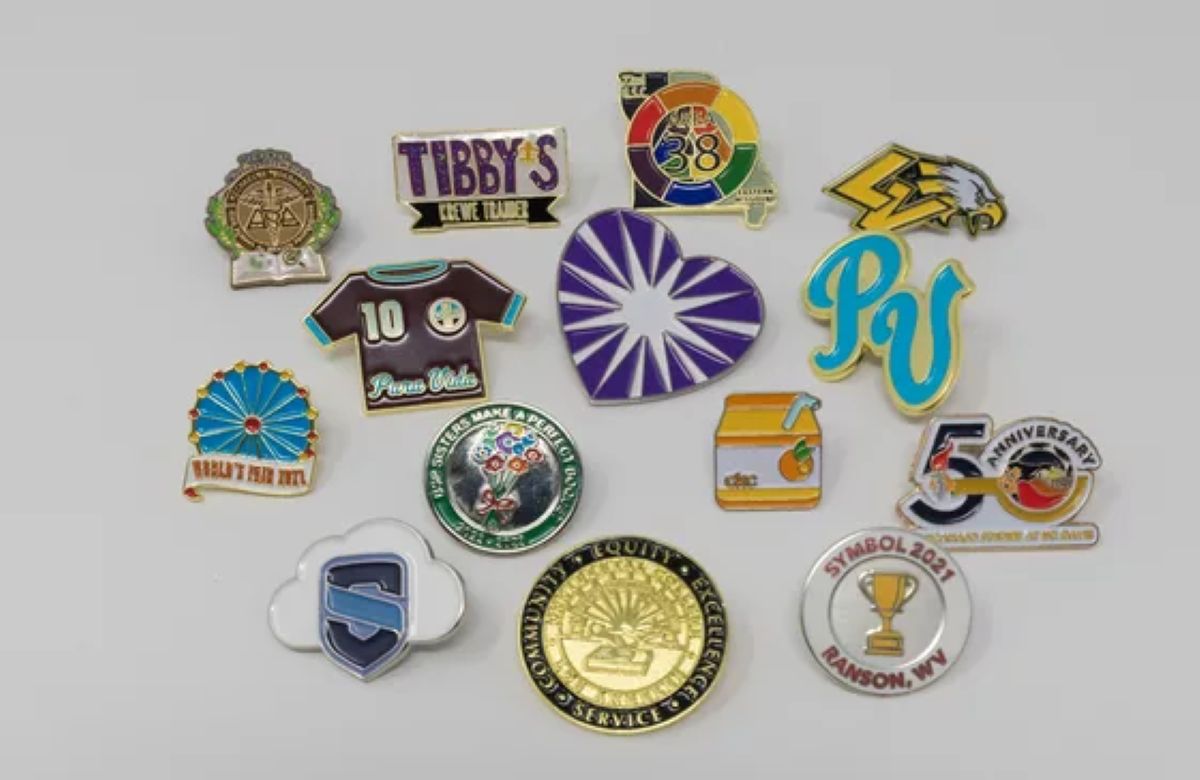 leather pinback buttons